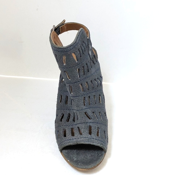 Diba slate blue leather sandal booties - Picture 13 of 16